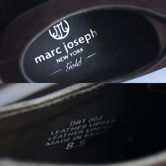 New w/ Box Marc Joseph “Gold Label” Brown Leather Men’s Shoes Sz 8.5 - Picture 7 of 11